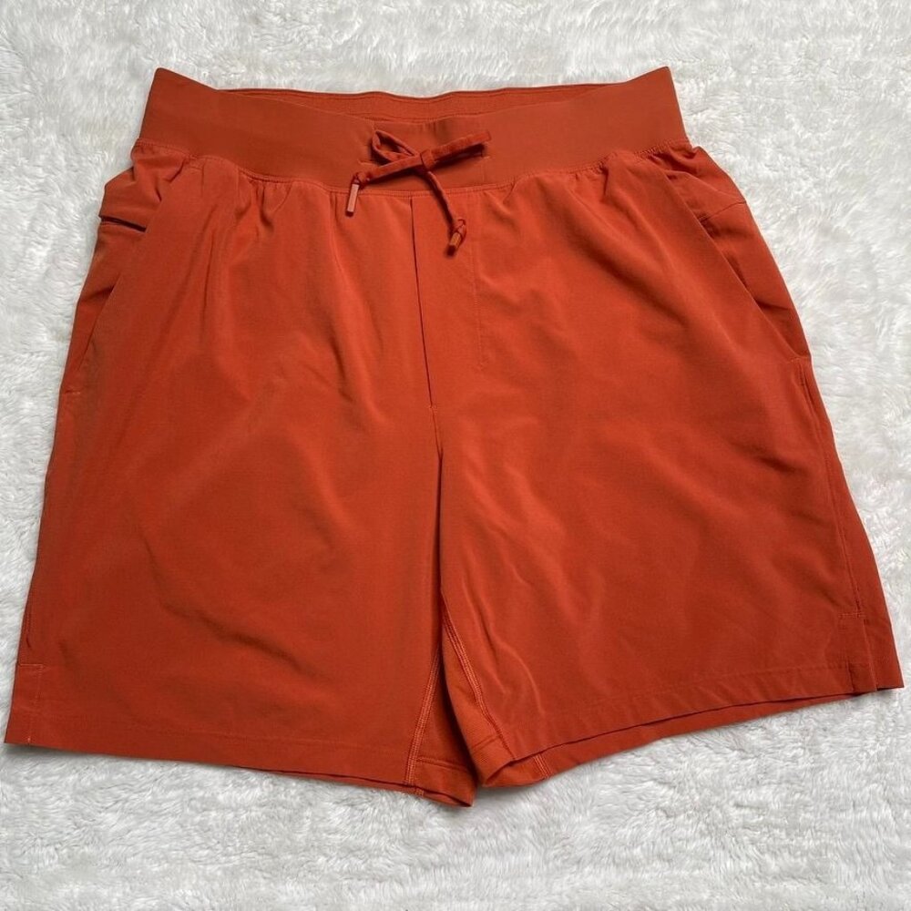 Lululemon T.H.E. Short 7" Linerless Men’s Medium M Canyon Orange Athletic Gym